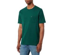 Tommy Hilfiger Men’s Short Sleeve Essential T-Shirt with Breast Pocket, Green (Ornamental Green), M