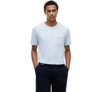 Tommy Hilfiger Men’s Short Sleeve Essential T-Shirt with Breast Pocket, Blue (Breezy Blue), M