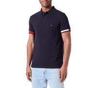 Tommy Hilfiger Flag Cuff Short Sleeve Polo Black S Man