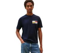 Tommy Hilfiger Men’s Short Sleeve Regular Fit Colour Flag T-Shirt, Blue (Desert Sky), M