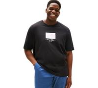 Tommy Hilfiger Men’s Short Sleeve Regular Fit Flag T-Shirt, Black (Black), 4XL