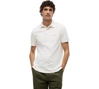 Tommy Hilfiger Men’s Short Sleeve Regular Fit Polo Shirt with Button Placket, Off-White (Ivory Petal), 3XL