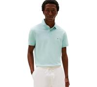 Tommy Hilfiger Men’s Short Sleeve Regular Fit Polo Shirt with Button Placket, Turquoise (Cool Sky), XL