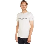 Tommy Jeans Mens Hilfiger Logo T-Shirt in White - Size X-Small
