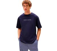 Tommy Hilfiger Cont Logo Short Sleeve T-shirt Blue S Man