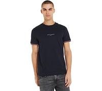 Tommy Hilfiger Men’s Short Sleeve Round Neck Logo Tipped T-Shirt, Blue (Desert Sky), XXL