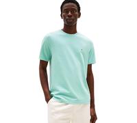 Tommy Hilfiger Men’s Short Sleeve Round Neck Seasonal Solid T-Shirt, Turquoise (Tradewinds Aqua), M