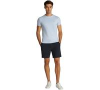 Tommy Hilfiger Men’s Short Sleeve Round Neck Slim Fit Stretch T-Shirt, Blue (Breezy Blue), L