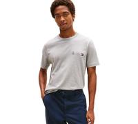 Tommy Hilfiger Men’s Short Sleeve Round Neck Small Crest Outline T-Shirt, Grey (Medium Grey Heather), XXXL