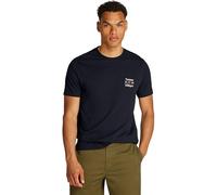 Tommy Hilfiger Men’s Short Sleeve Round Neck Stack T-Shirt, Blue (Desert Sky), XL