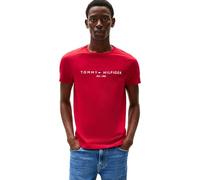 Tommy Hilfiger Men’s Short Sleeve Slim Fit T-Shirt, Red (Medium Red), L