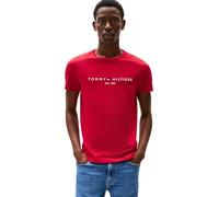 Tommy Hilfiger Men’s Short Sleeve Slim Fit T-Shirt, Red (Medium Red), XXXL