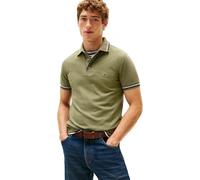Tommy Hilfiger Men’s Short Sleeve Tipped Seasonal Slim Fit Polo Shirt, Green (Battle Green), M