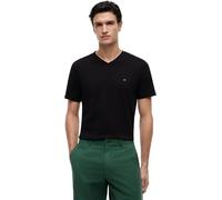 Tommy Hilfiger Men’s Short Sleeve V-Neck Essential T-Shirt, Black (Black), S