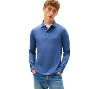Tommy Hilfiger Men’s Slim Basic Long Sleeve Polo Shirt, Blue (Aegean Sea), 3XL