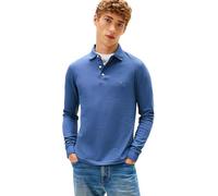 Tommy Hilfiger Men’s Slim Basic Long Sleeve Polo Shirt, Blue (Aegean Sea), L
