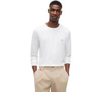Tommy Hilfiger Men’s Slim Fit Stretch Cotton Long Sleeve Top, White (White), XL