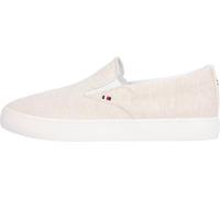 Tommy Hilfiger Men’s Slip-On Vulcanised Trainers, White (Ecru), 7
