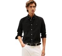 Tommy Hilfiger Men’s Solid Corduroy Regular Fit Shirt, Black (Black), XL