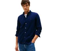 Tommy Hilfiger Men’s Solid Corduroy Regular Fit Shirt, Blue (Imperial Navy), XXL