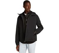 Tommy Hilfiger Men’s Sporty Branded Hooded Windbreaker, Black (Black), XXXL