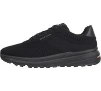 Tommy Hilfiger Men’s Sporty Lightweight Knit Low Profile Trainers, Black (Black), 8