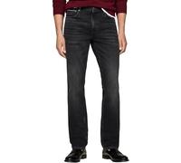 Tommy Hilfiger Men’s Straight Leg Cotton Jeans, Black (Twain Black), 35W/30L
