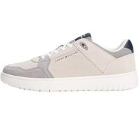 Tommy Hilfiger Men’s Suede Basketball Trainers, Beige (Grey Whisper), 8