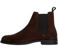 Tommy Hilfiger Men’s Suede Corporate Chelsea Boots, Brown (Cocoa), 9