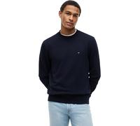 Tommy Hilfiger Men’s Sweatshirt Essential Terry Crew Neck with Round Neckline, Blue (Desert Sky), XS