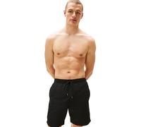 Tommy Hilfiger Men’s Swim Shorts Long Drawstring with Logo, Black (Black), XXL