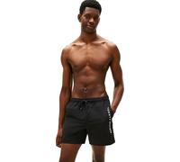 Tommy Hilfiger Men’s Swim Shorts Medium Drawstring with Zipped Pocket, Black (Black), S