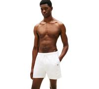 Tommy Hilfiger Men’s Swim Shorts Medium Drawstring with Zipped Pocket, Off-White (Ivory Petal), XL