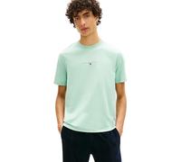 Tommy Hilfiger Men’s T-Shirt Short Sleeve Brand Love Lockup in Cotton, Green (Crushed Mint), S