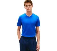 Tommy Hilfiger Men’s T-Shirt Short Sleeve Essential Tee with V-Neck, Blue (Regal Blue), S