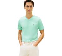 Tommy Hilfiger Men’s T-Shirt Short Sleeve Essential Tee with V-Neck, Turquoise (Arctic Aqua), S