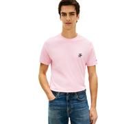 Tommy Hilfiger Men’s T-Shirt Short Sleeve Script Monogram in Cotton, Pink (Classic Pink), XXL