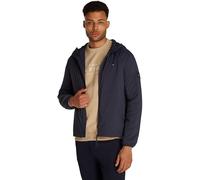 Tommy Hilfiger Men’s Tech Packaway Windbreaker with Hood, Blue (Desert Sky), M