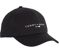 Tommy Hilfiger Men TH Established Baseball Cap, Black (Black), One Size