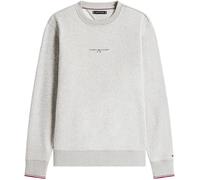 Tommy Hilfiger Men’s Tipped Round Neck Sweatshirt, Grey (Light Grey Heather), XL