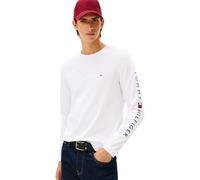 Tommy Hilfiger Men’s Tommy Logo Cotton Long Sleeve Top, White (White), XXL