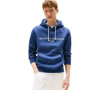 Tommy Hilfiger Men’s Tommy Logo Hoodie, Blue (Aegean Sea Heather), XXL