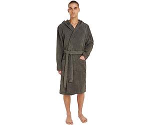 Tommy Hilfiger Men’s Towelling Bathrobe, Green (Magnet), S