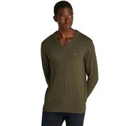 Tommy Hilfiger Men’s V-Neck Regular Fit Jumper, Multicolor (Army Green), S