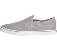 Tommy Hilfiger Men’s Vulcanised Trainers Core Slip-on No Laces, Grey (Universal Grey), 10.5