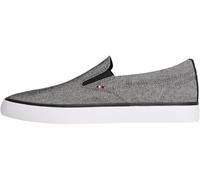 Tommy Hilfiger Men’s Vulcanised Trainers Harlem Slip-on No Laces, Black (Black), 6.5