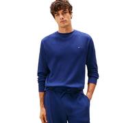 Tommy Hilfiger Men’s Waffle Sweatshirt with Round Neck, Blue (Preppy Navy), M