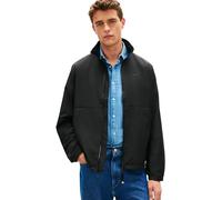 Tommy Hilfiger Men’s Windbreaker Jacket Branded Blouson Water Repellent, Black (Black), M