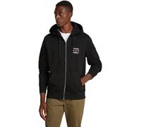 Tommy Hilfiger Men’s Zipped Stack Hoodie, Black (Black), XS