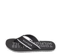 Tommy Hilfiger Men Sporty Beach Sandal Flip-Flops Pool Slides, Black (Black), 40 EU